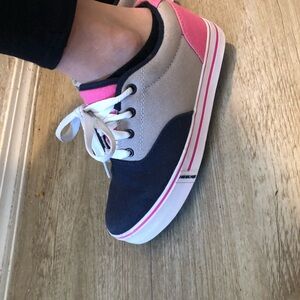 Stylish Pink and Navy KIDS HEELYS
